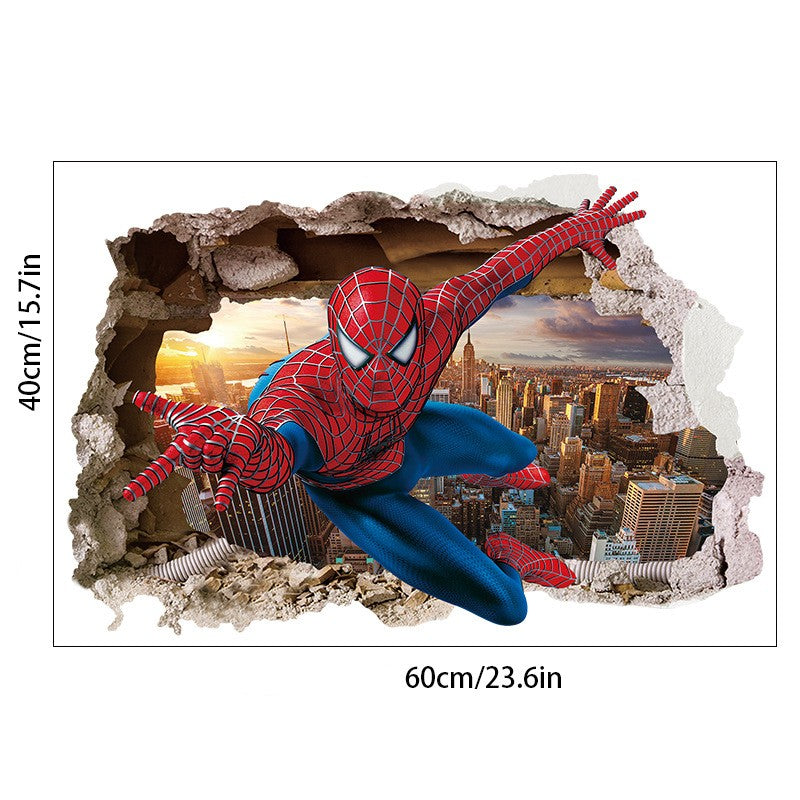 Spider-Man Muursticker gemaakt van PVC