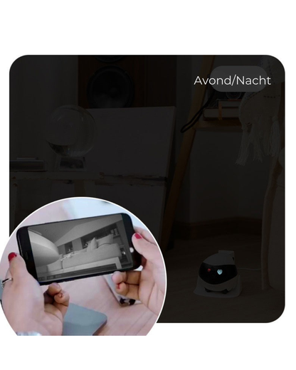 Enabot EBO – Jouw slimme huiswachter & knuffelbare gezinsbuddy! Draadloze camera + speelse gezelschapsrobot in één