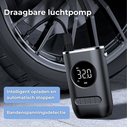 Allora Living Draadloze Mini Luchtcompressor – Krachtige Pomp voor Auto, Fiets & Meer