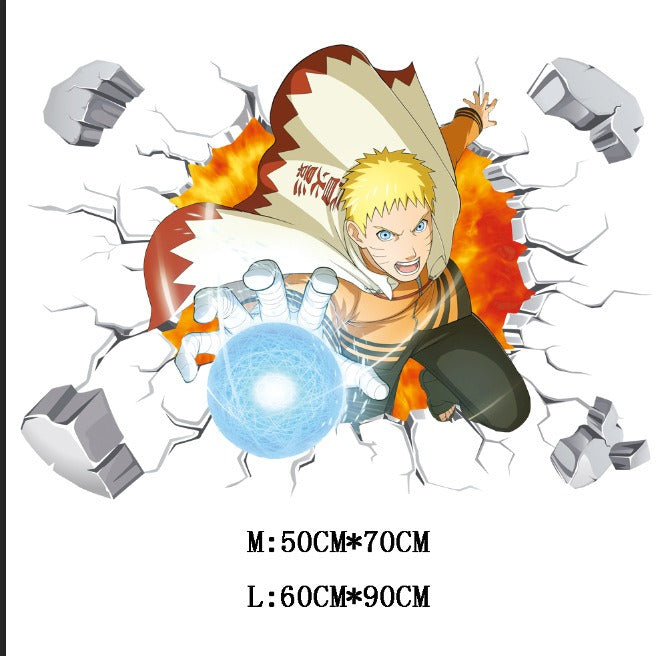 One Piece & Naruto Creative Cartoon Anime Stickers PVC