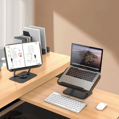 💡 Multifunctionele 360° Rotatie Boekstandaard – Ideaal voor Koken, Studeren en Werken