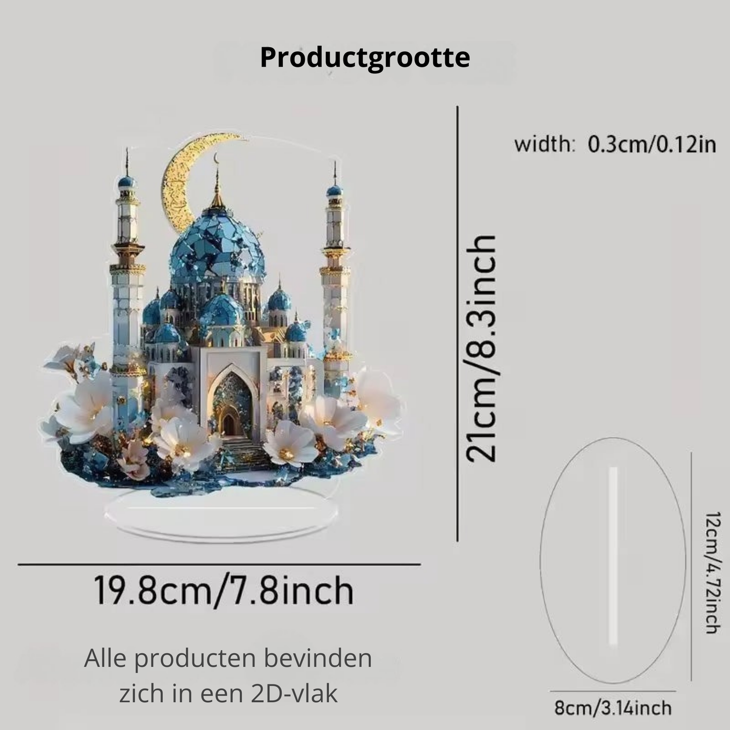 Magische halve Maan & Tempel Decoratie – Voor Huis, Feest en Geschenk 🎁