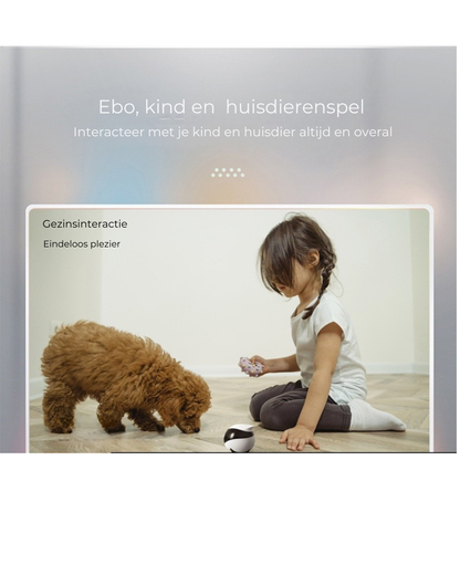 Enabot EBO – Jouw slimme huiswachter & knuffelbare gezinsbuddy! Draadloze camera + speelse gezelschapsrobot in één