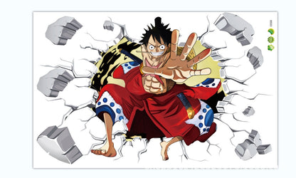 One Piece & Naruto Creative Cartoon Anime Stickers PVC