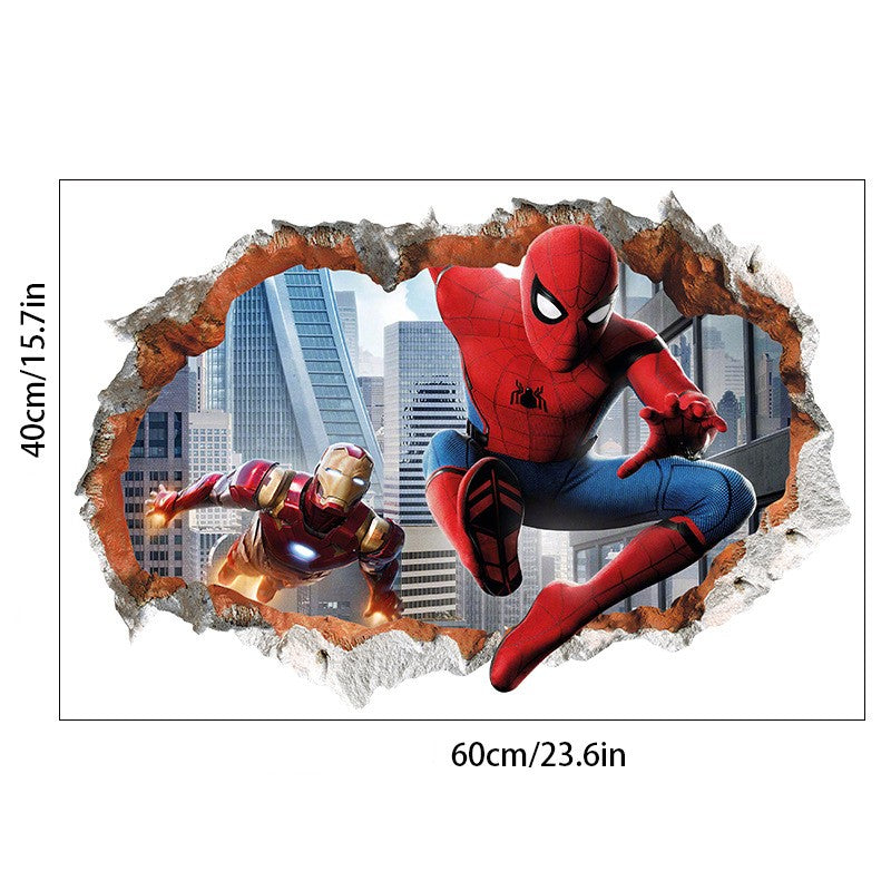 Spider-Man Muursticker gemaakt van PVC