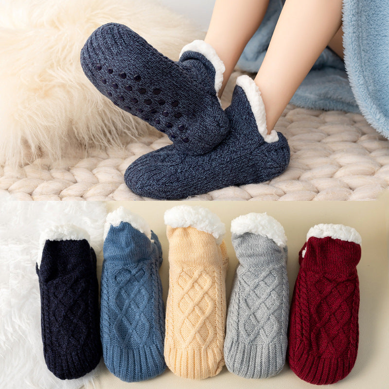 🧦 Warme Winter Huissokken – Dikke Fleece & Antislip Comfort