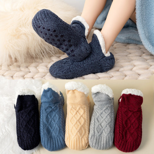 🧦 Warme Winter Huissokken – Dikke Fleece & Antislip Comfort