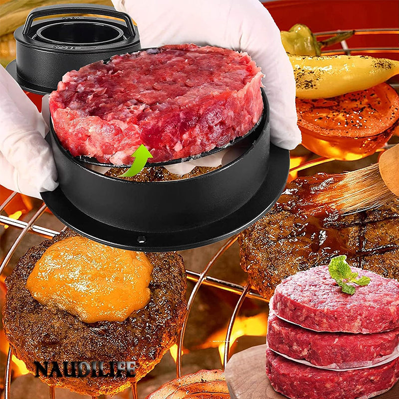 🍔 3-in-1 Burger Maker – Perfecte Hamburgers.