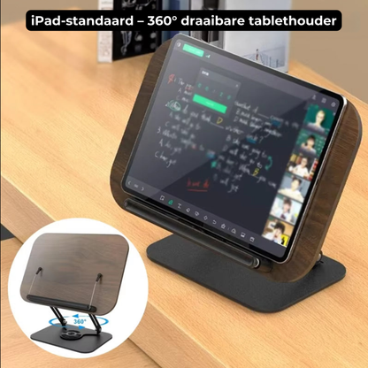 💡 Multifunctionele 360° Rotatie Boekstandaard – Ideaal voor Koken, Studeren en Werken