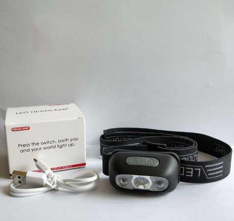 LED Hoofdlamp – Oplaadbaar, Krachtig & Handsfree Nachtverlichting