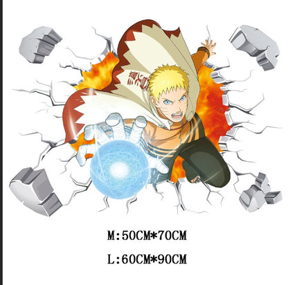 One Piece & Naruto Creative Cartoon Anime Stickers PVC