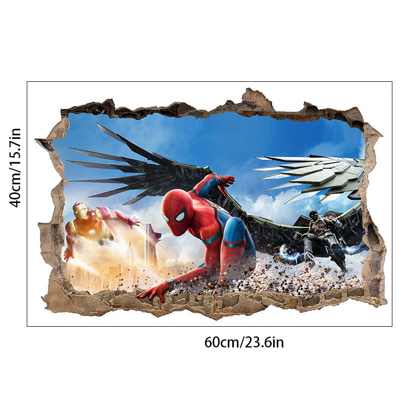 Spider-Man Muursticker gemaakt van PVC