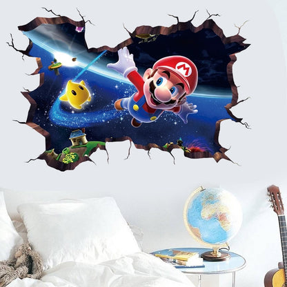 Mario, Sonic, Luigi & Knuckles Muurstickers gemaakt van PVC