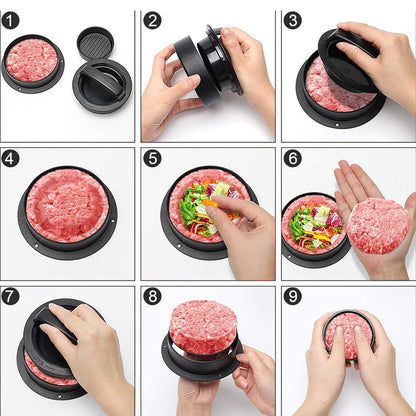 🍔 3-in-1 Burger Maker – Perfecte Hamburgers.