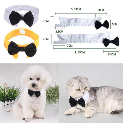 🐶🎀 Vlinderstrik voor Hond & Kat – Verstelbare Elegante Halsband