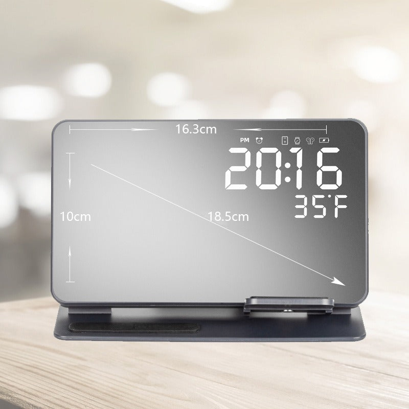 Allora Living 2-in-1 Wekker met Draadloze Oplader & Thermometer