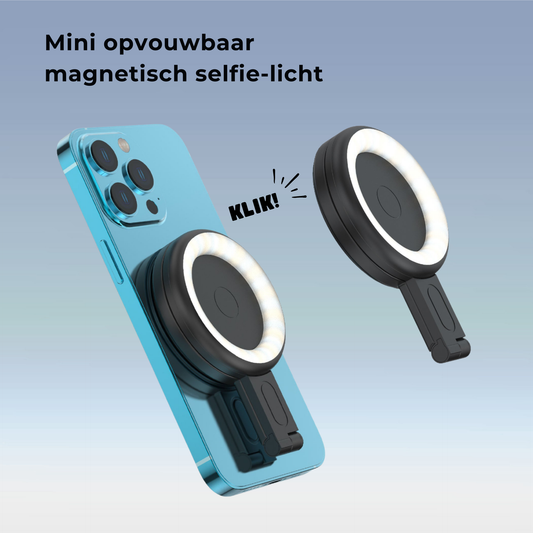 ✨ Draagbare Ring Light – Magnetisch, Opvouwbaar en Ideaal voor Content Creators        Cadeau Tip !      🎁