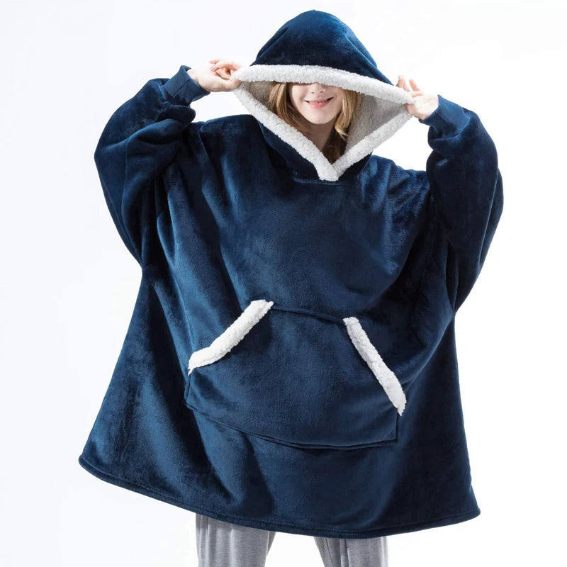❄️ Fluffy TV Hoodie Blanket – Jouw Ultieme Winter Must-Have!