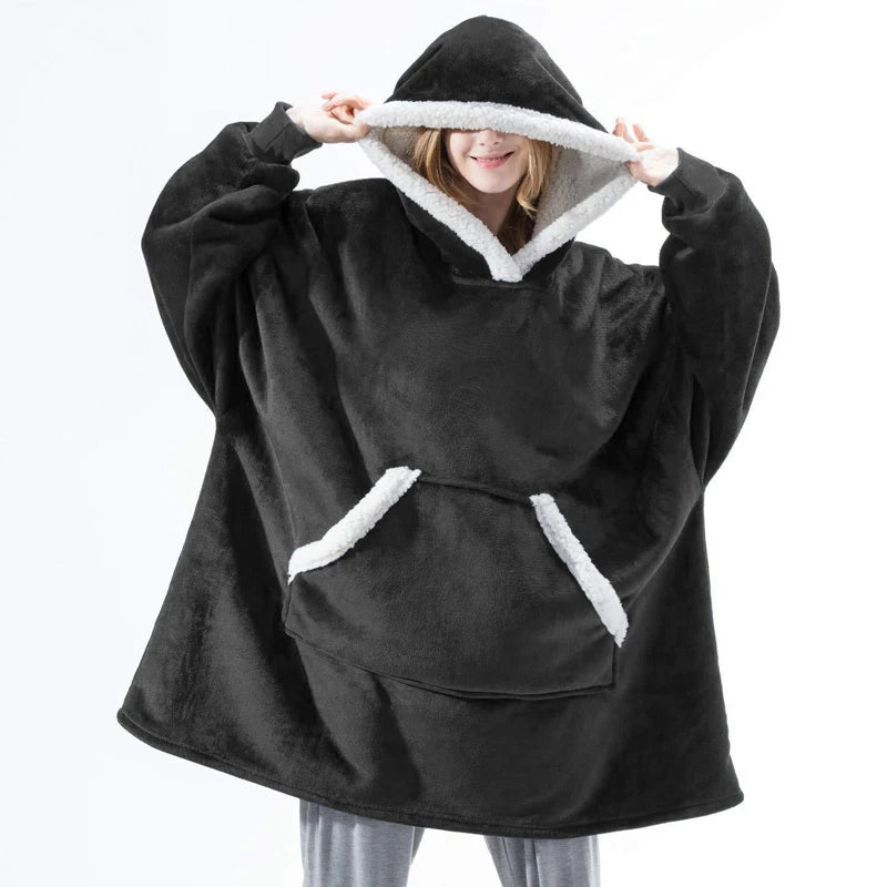 ❄️ Fluffy TV Hoodie Blanket – Jouw Ultieme Winter Must-Have!