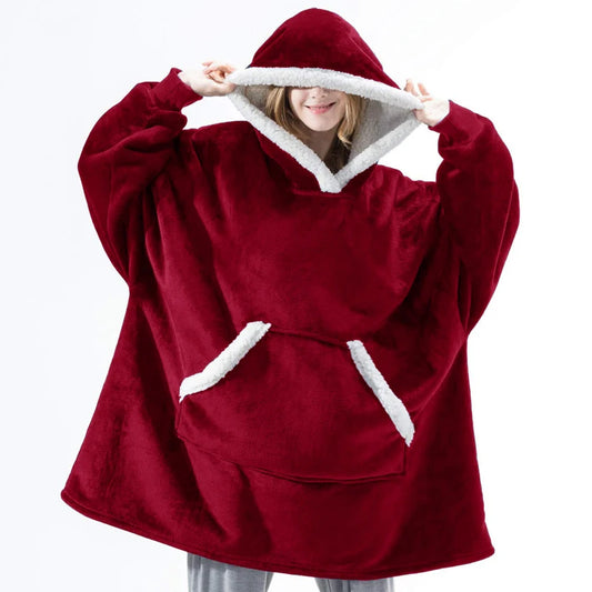 ❄️ Fluffy TV Hoodie Blanket – Jouw Ultieme Winter Must-Have!